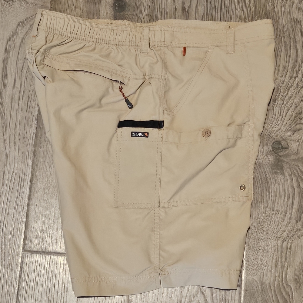 NWOT Salt Life Nylon Cargo Fishing Shorts - Size XL 7.5" Inseam - Picture 6 of 13